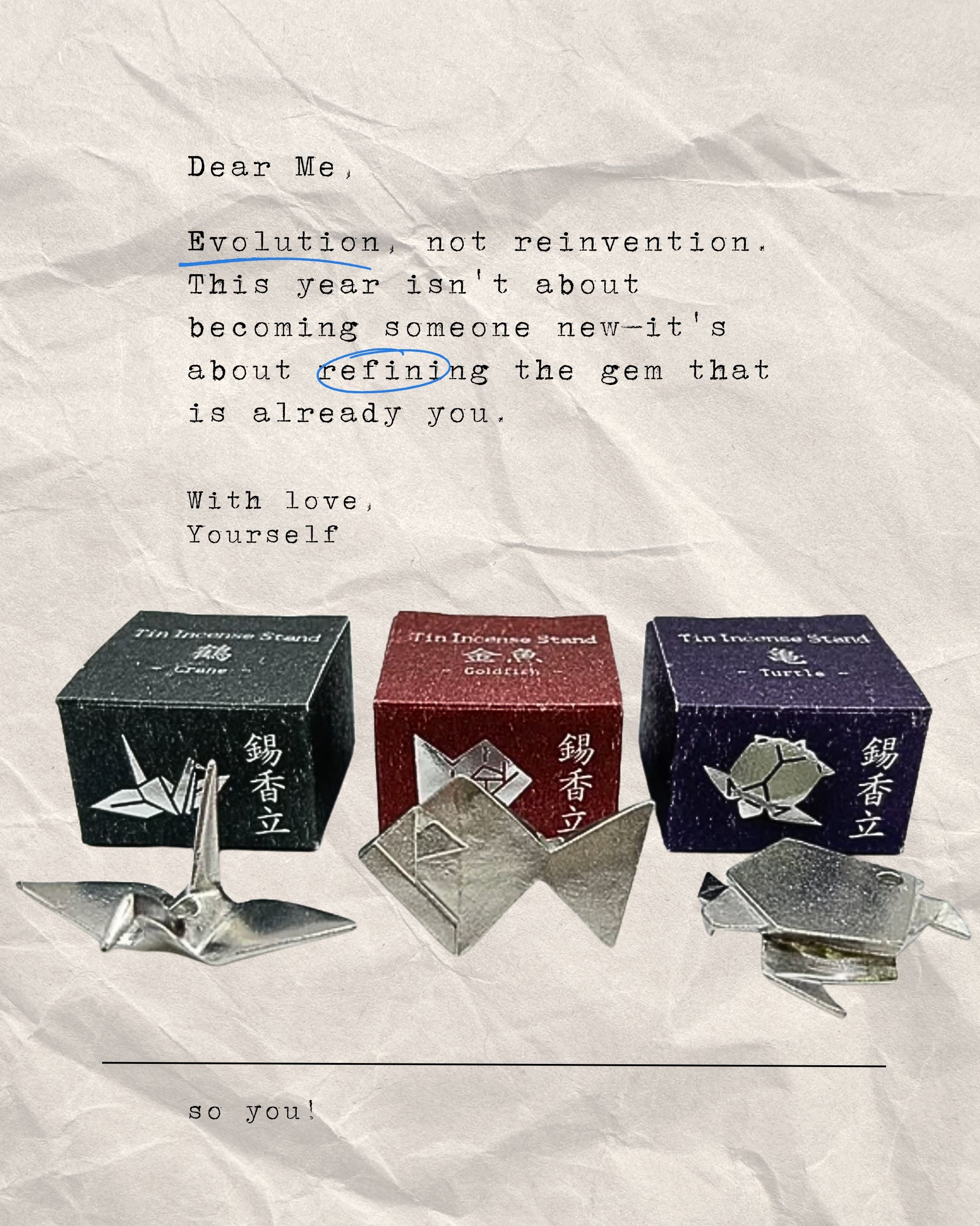 【日本職人手作】凝結的祈願・純錫摺紙線香立