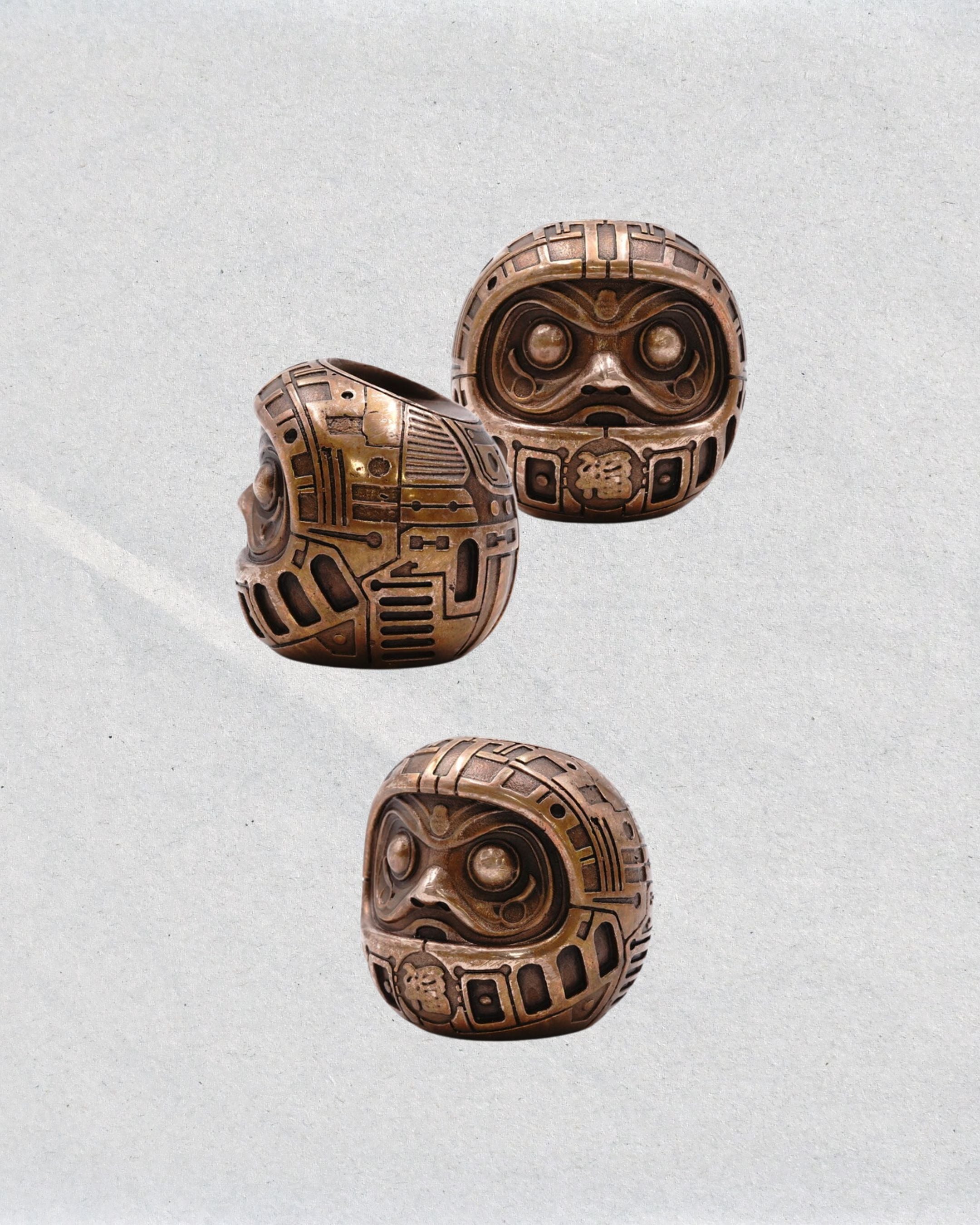 【日本職人手作】FUKKA 機械達摩・金屬鑄造線香座