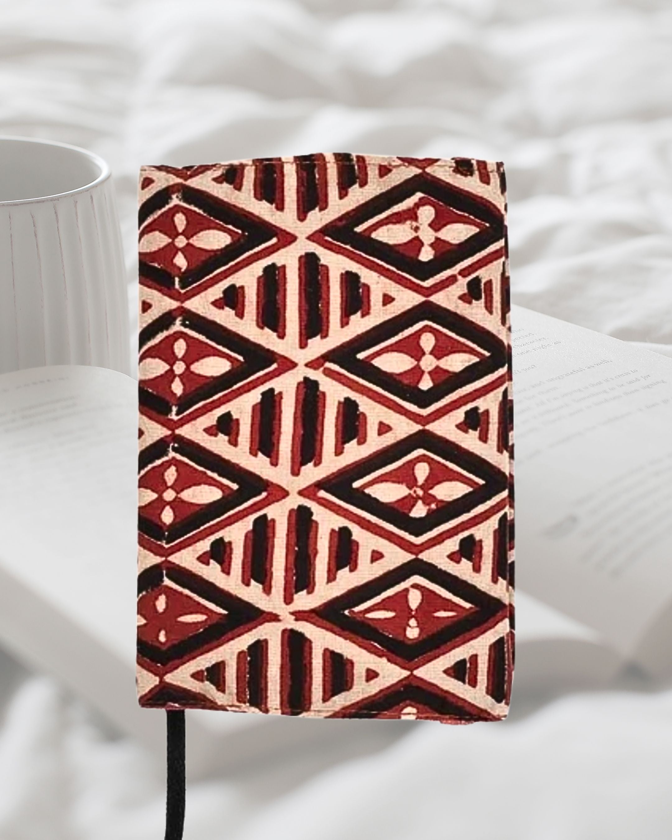 【印度職人手作】大地幾何・手感棉紙書衣 (附筆記本)