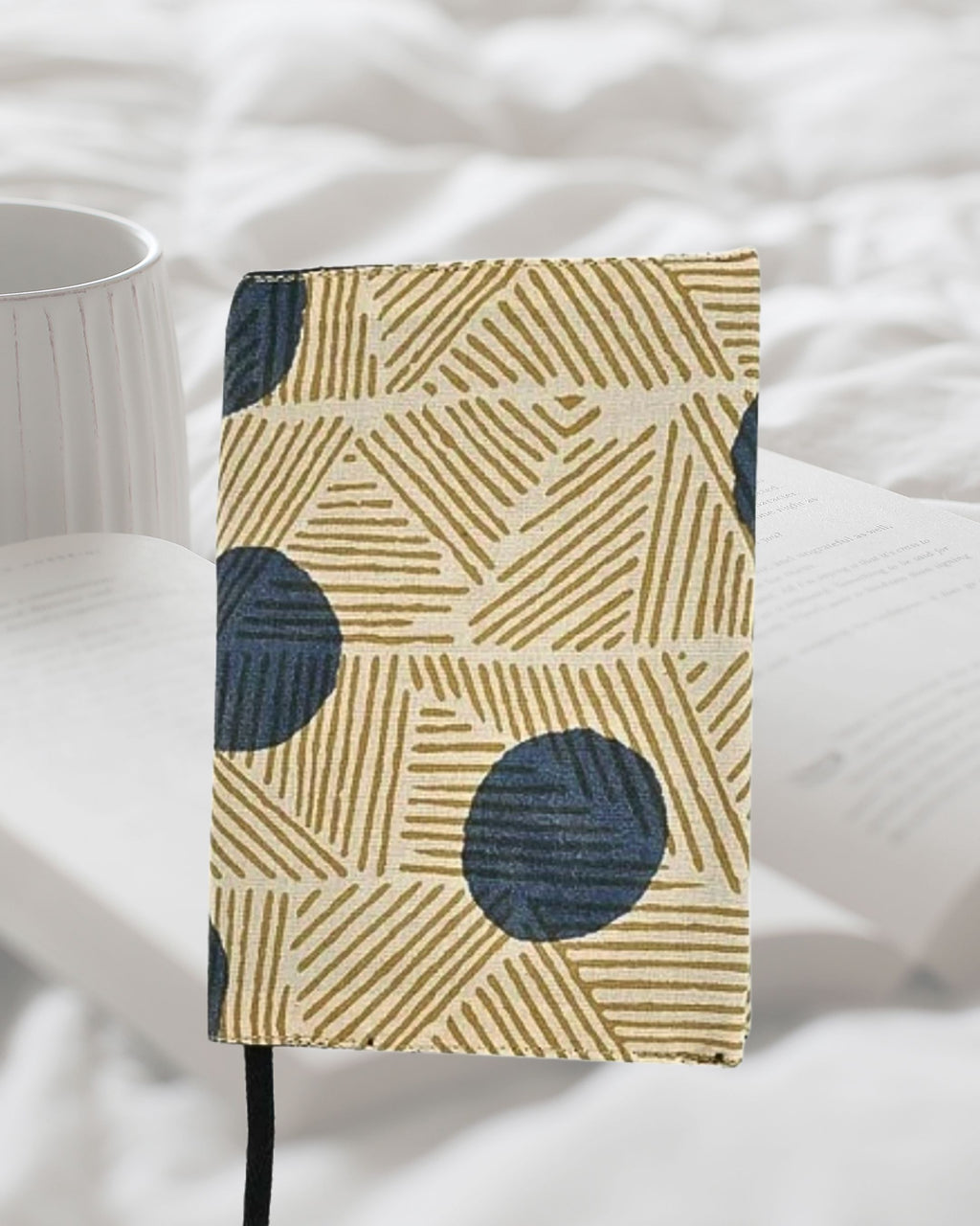 【印度職人手作】大地幾何・手感棉紙書衣 (附筆記本)