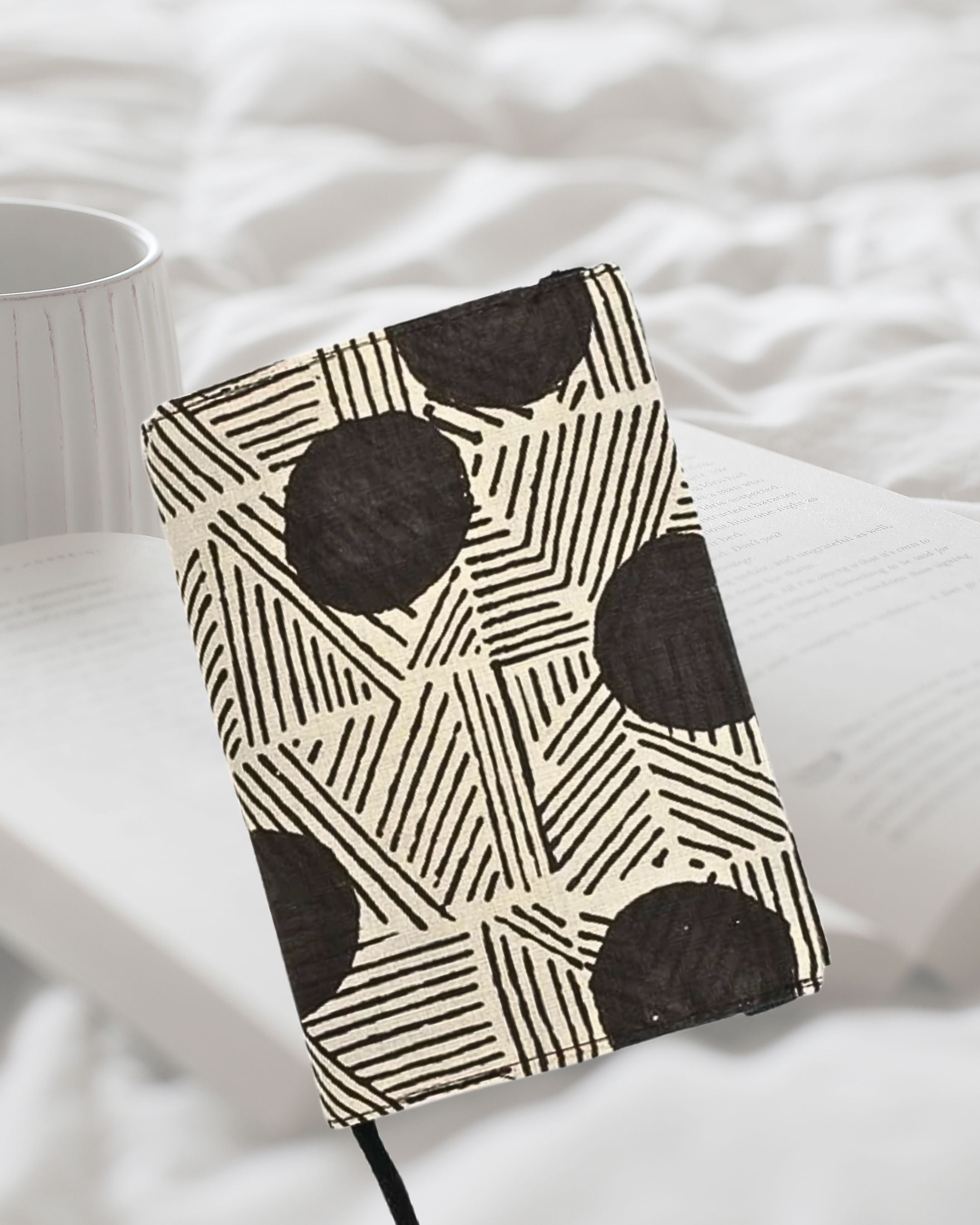 【印度職人手作】大地幾何・手感棉紙書衣 (附筆記本)