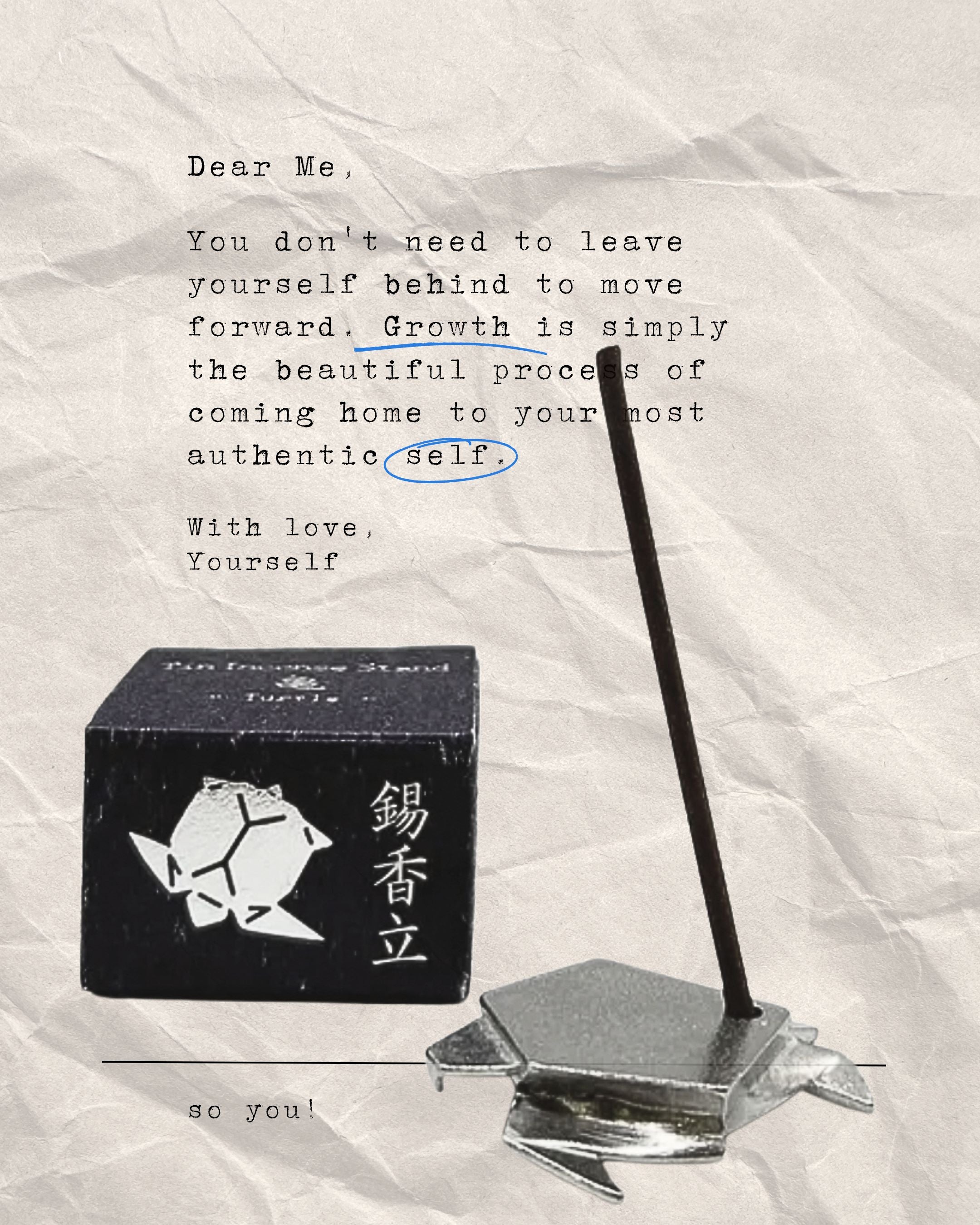 【日本職人手作】凝結的祈願・純錫摺紙線香立