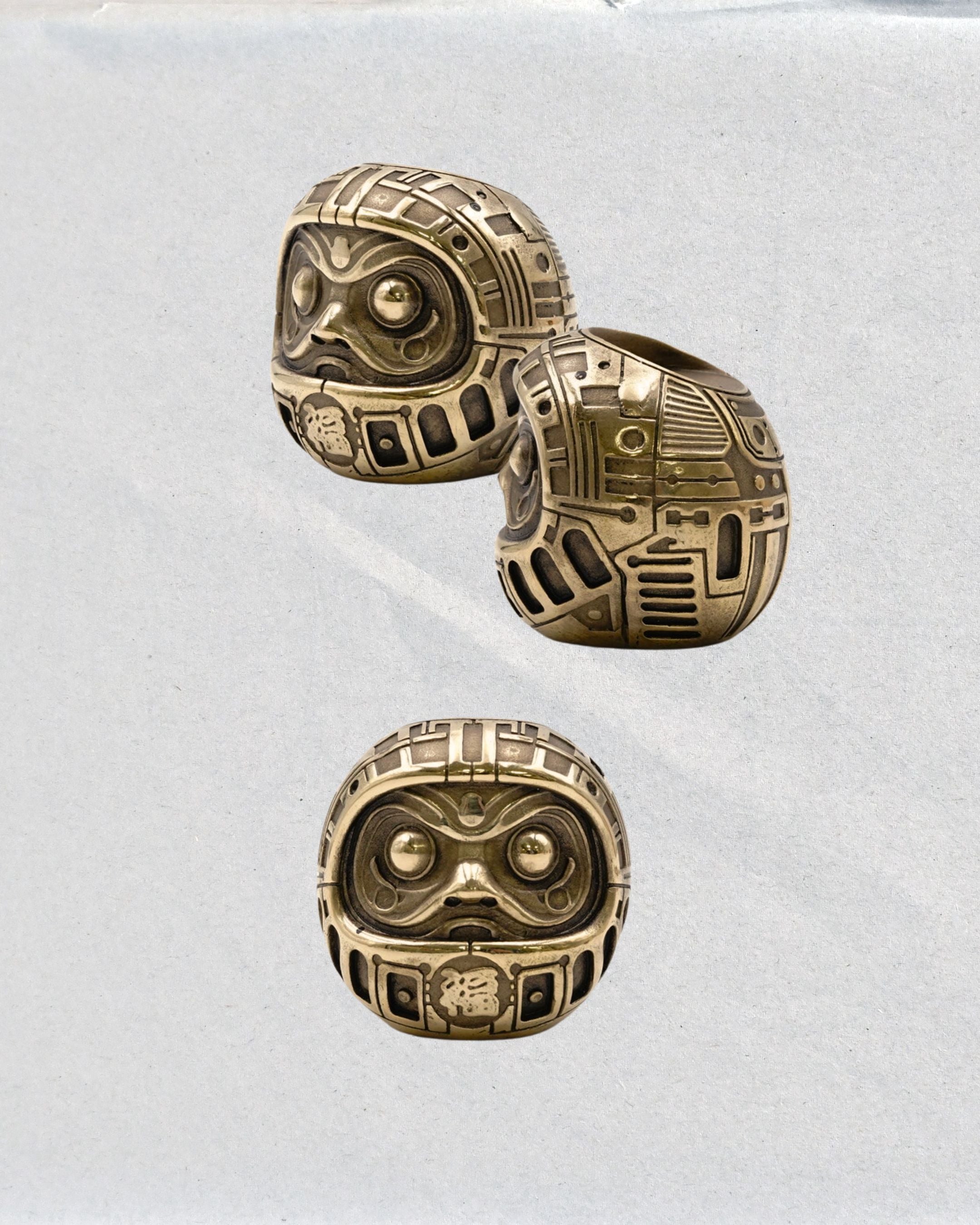 【日本職人手作】FUKKA 機械達摩・金屬鑄造線香座