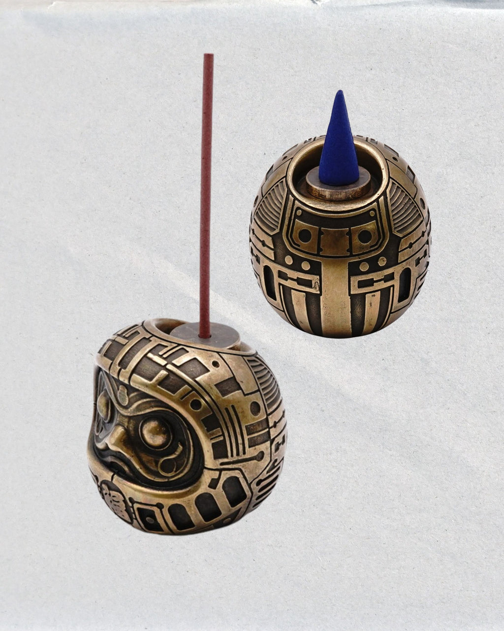 【日本職人手作】FUKKA 機械達摩・金屬鑄造線香座