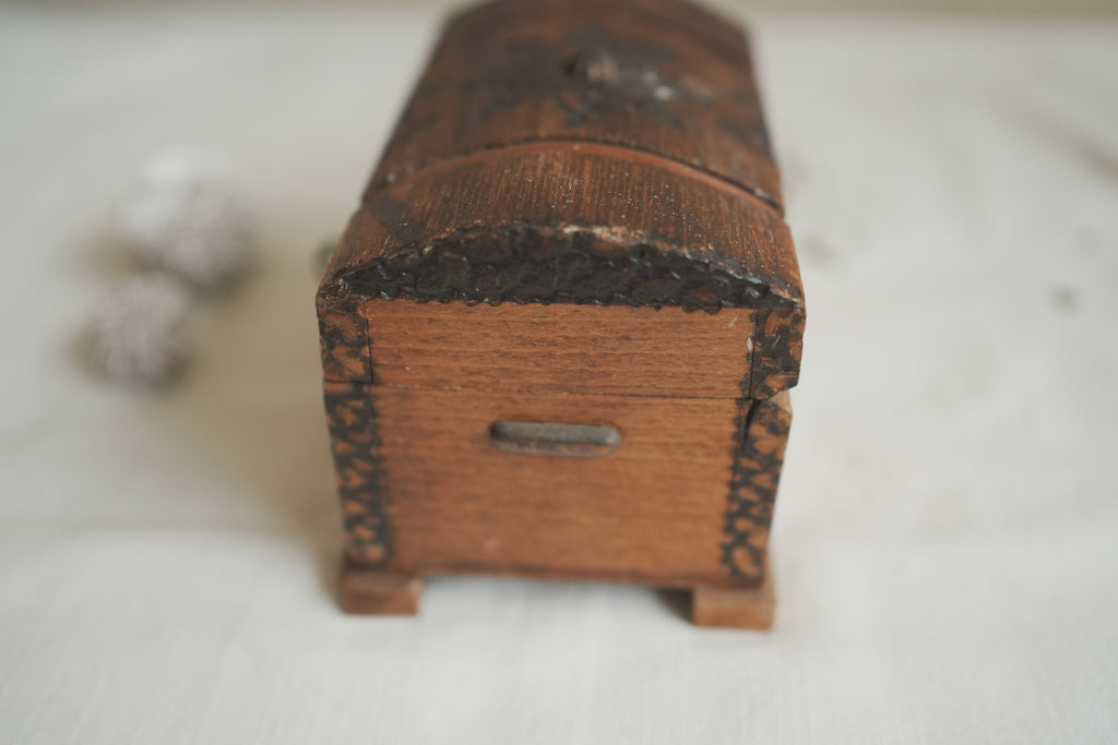 古董_時光的守護者_歐式手工星紋木質寶盒