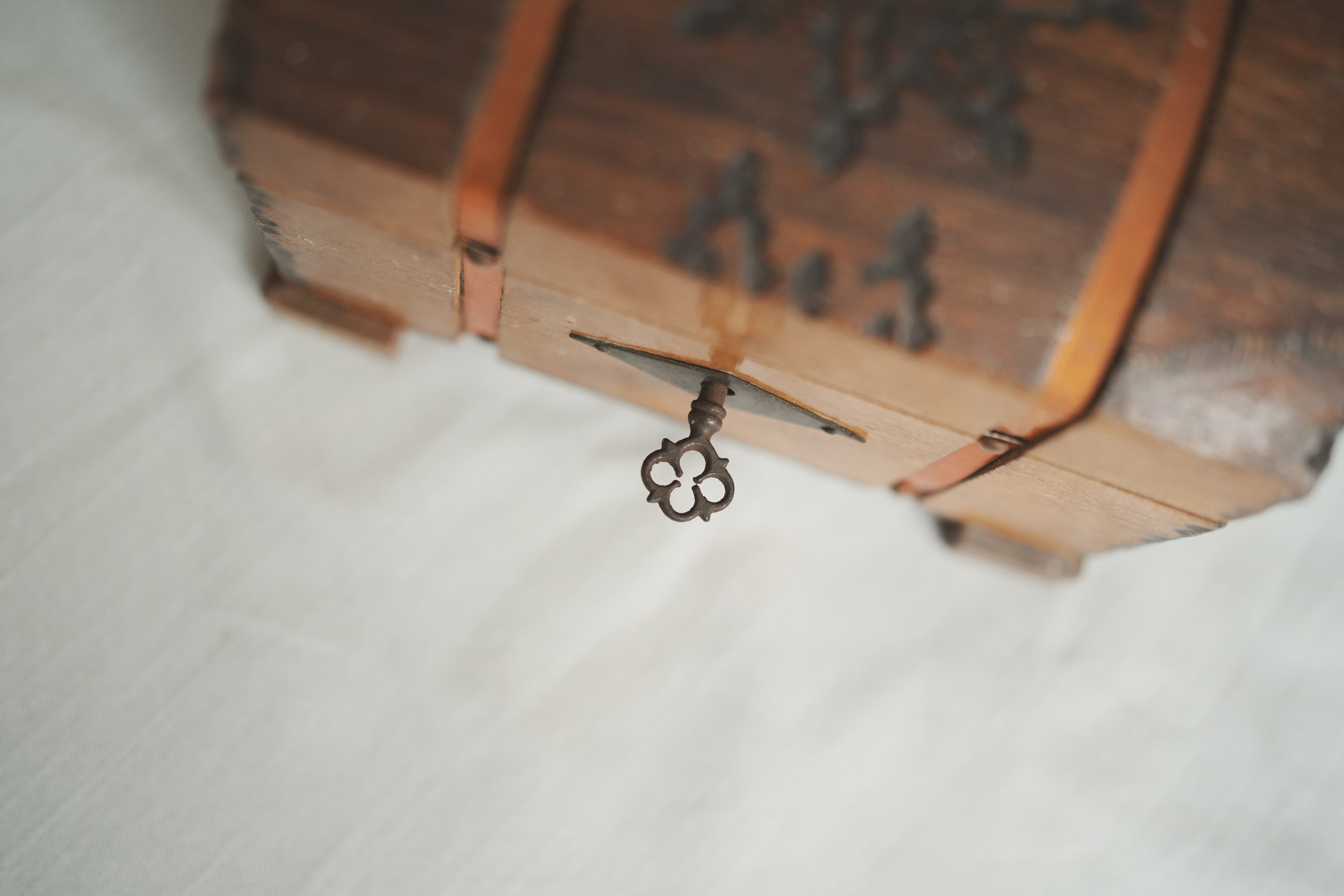 古董_時光的守護者_歐式手工星紋木質寶盒