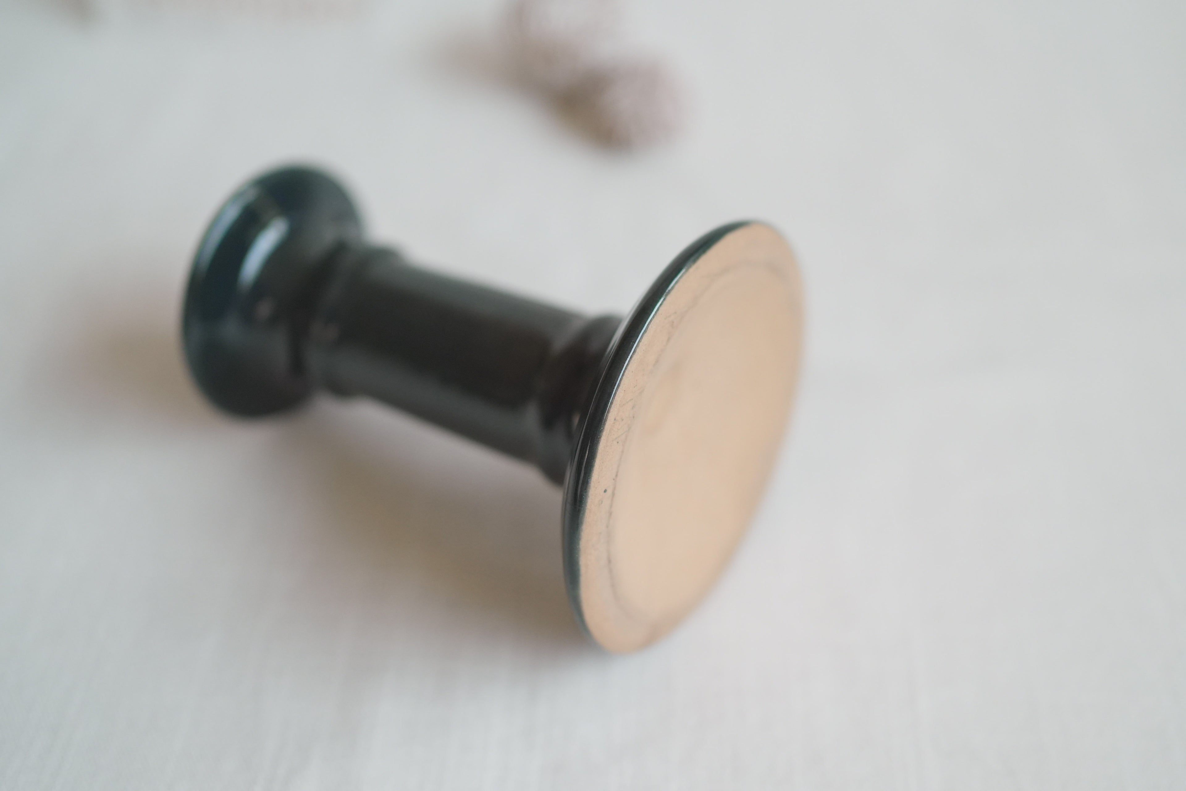 古董_謐夜深藍綠職人手工陶瓷燭臺