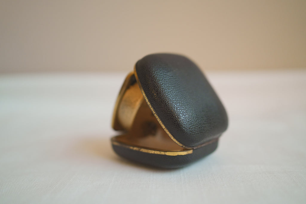 古董＿皮件旅行機械鬧鐘