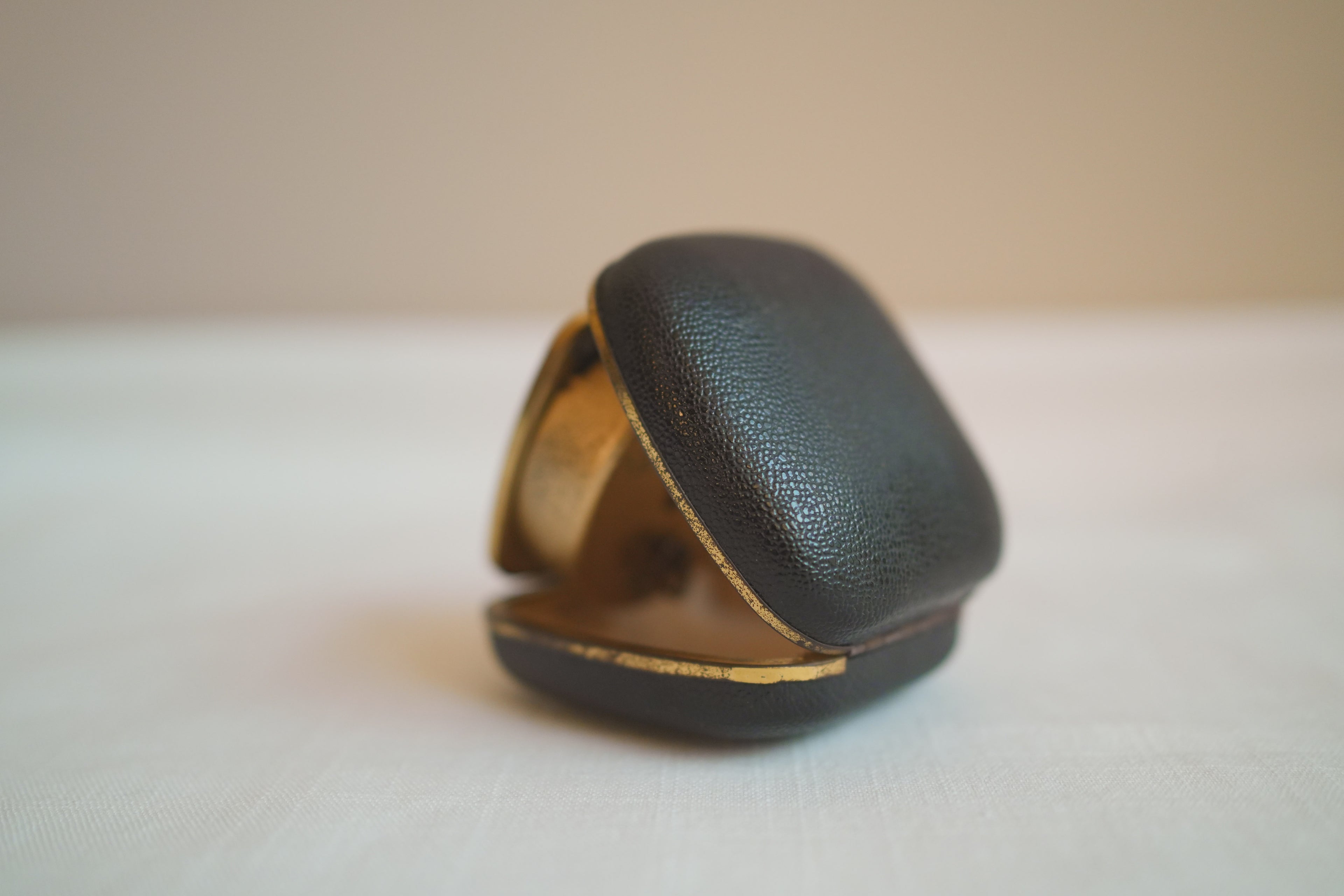 古董＿皮件旅行機械鬧鐘