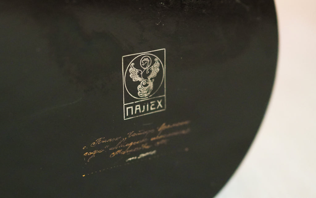 古董_靜謐之樹：俄羅斯手工漆器微縮繪畫收納盒