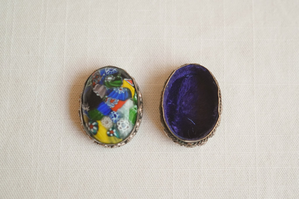 古董_純銀飾品迷你收納盒