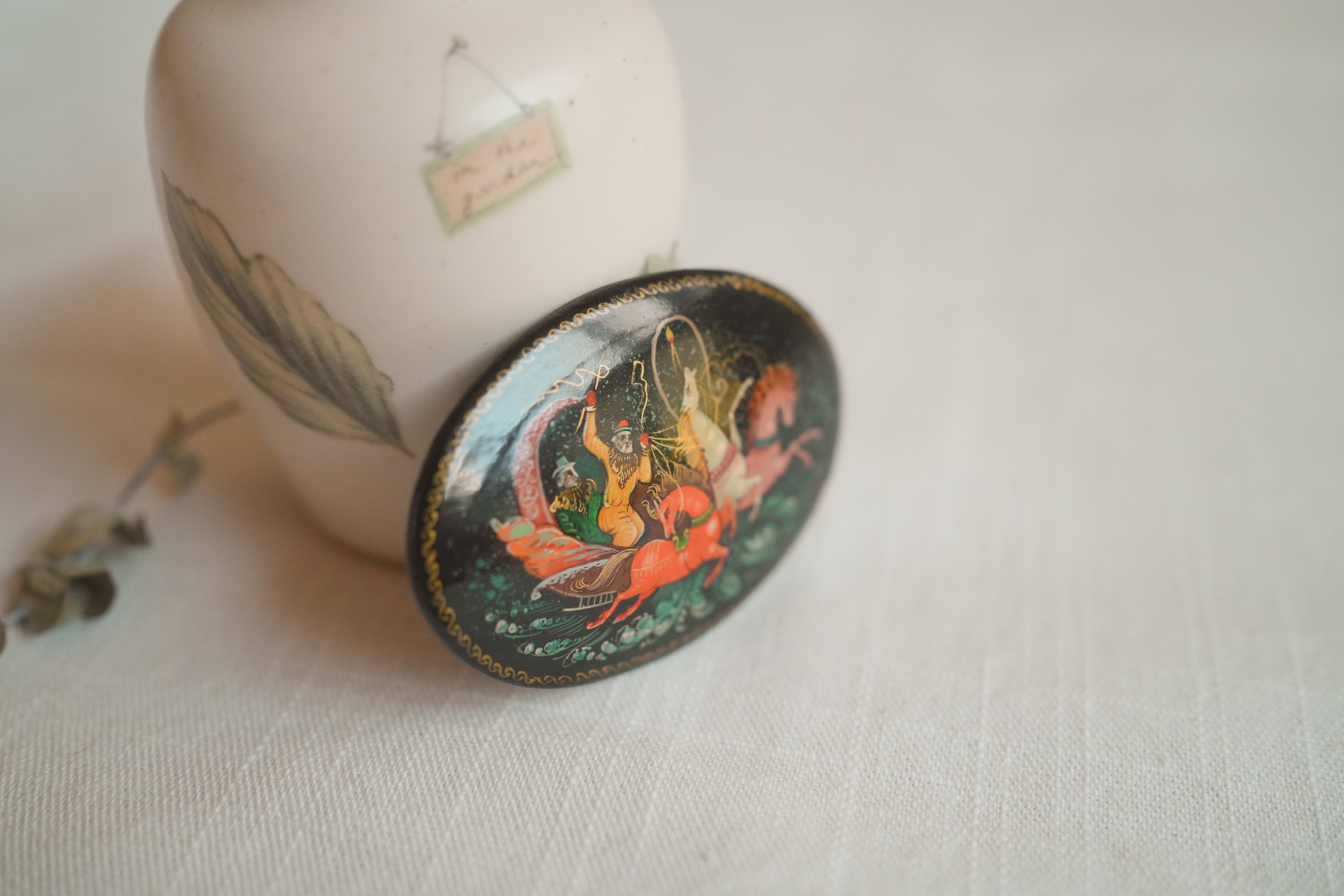 俄羅斯帕列赫漆器-別針