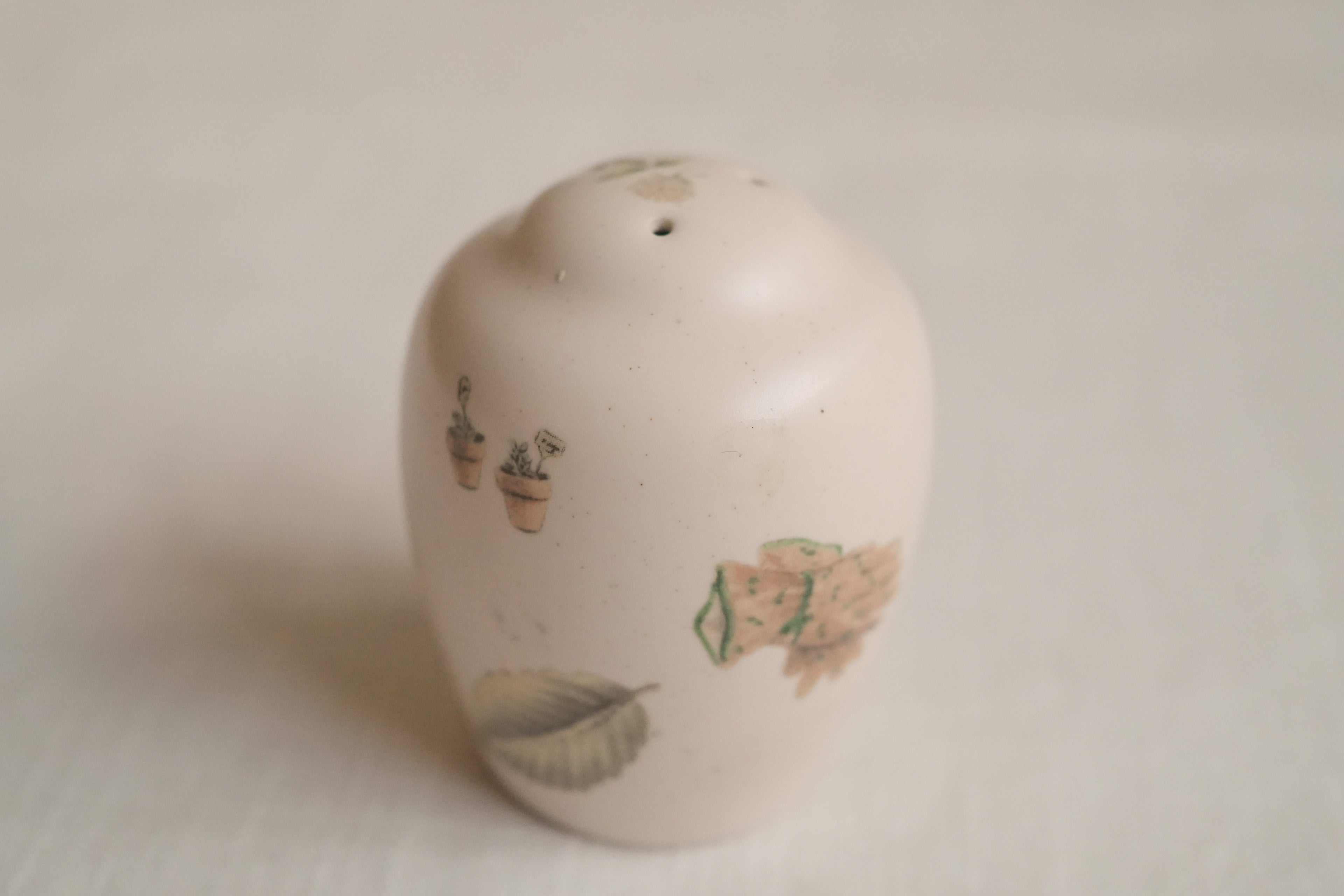 古董_泰國製陶瓷手繪胡椒鹽罐