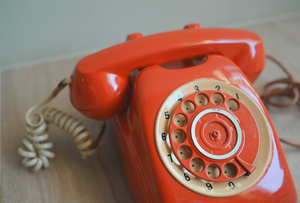 古董_東德普普風：RFT W66 太空橘機械電話