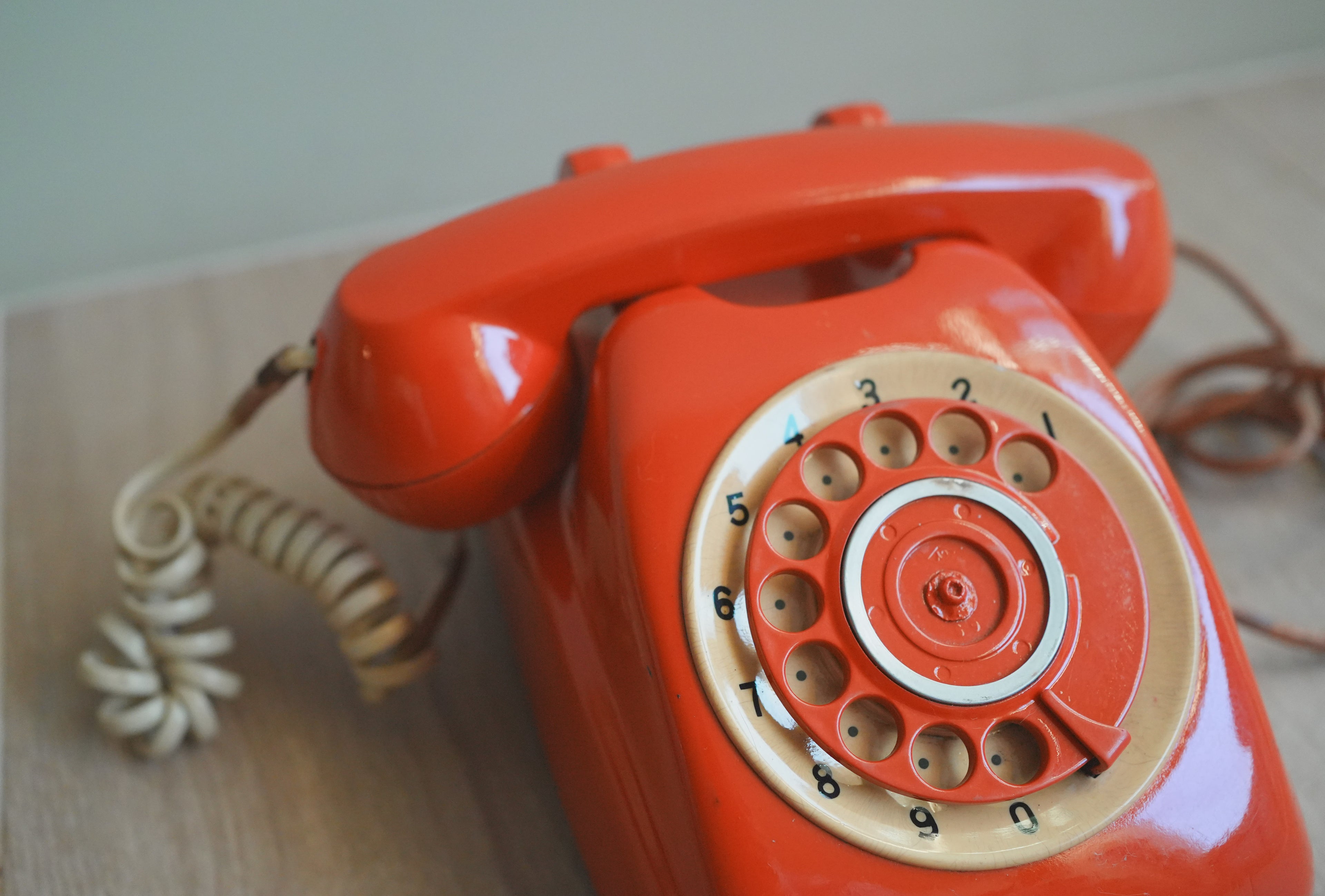 古董_東德普普風：RFT W66 太空橘機械電話