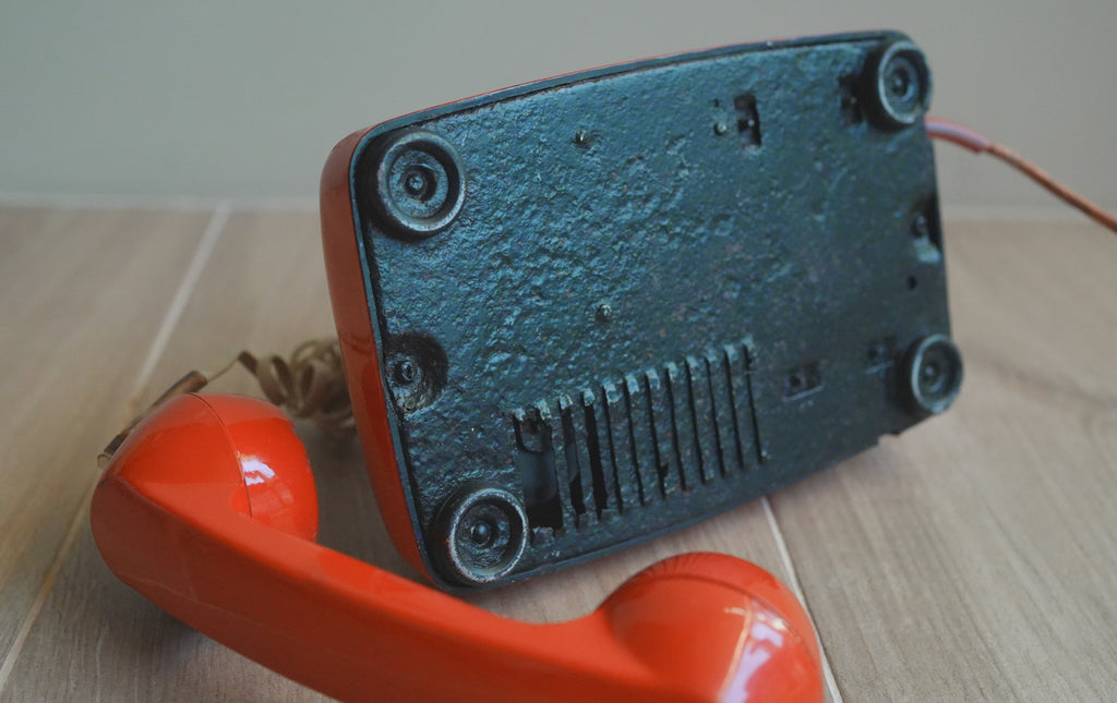 古董_東德普普風：RFT W66 太空橘機械電話