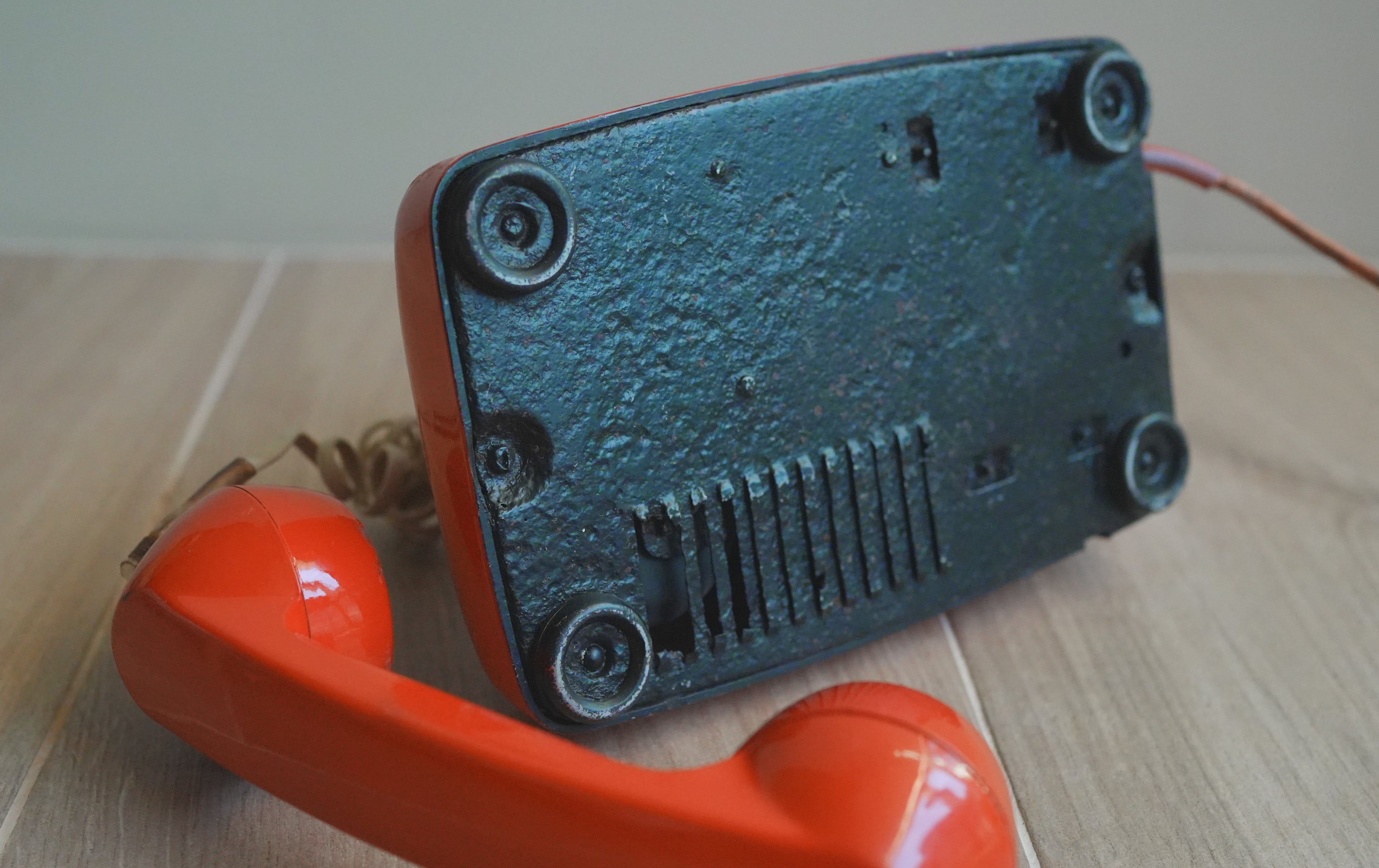 古董_東德普普風：RFT W66 太空橘機械電話