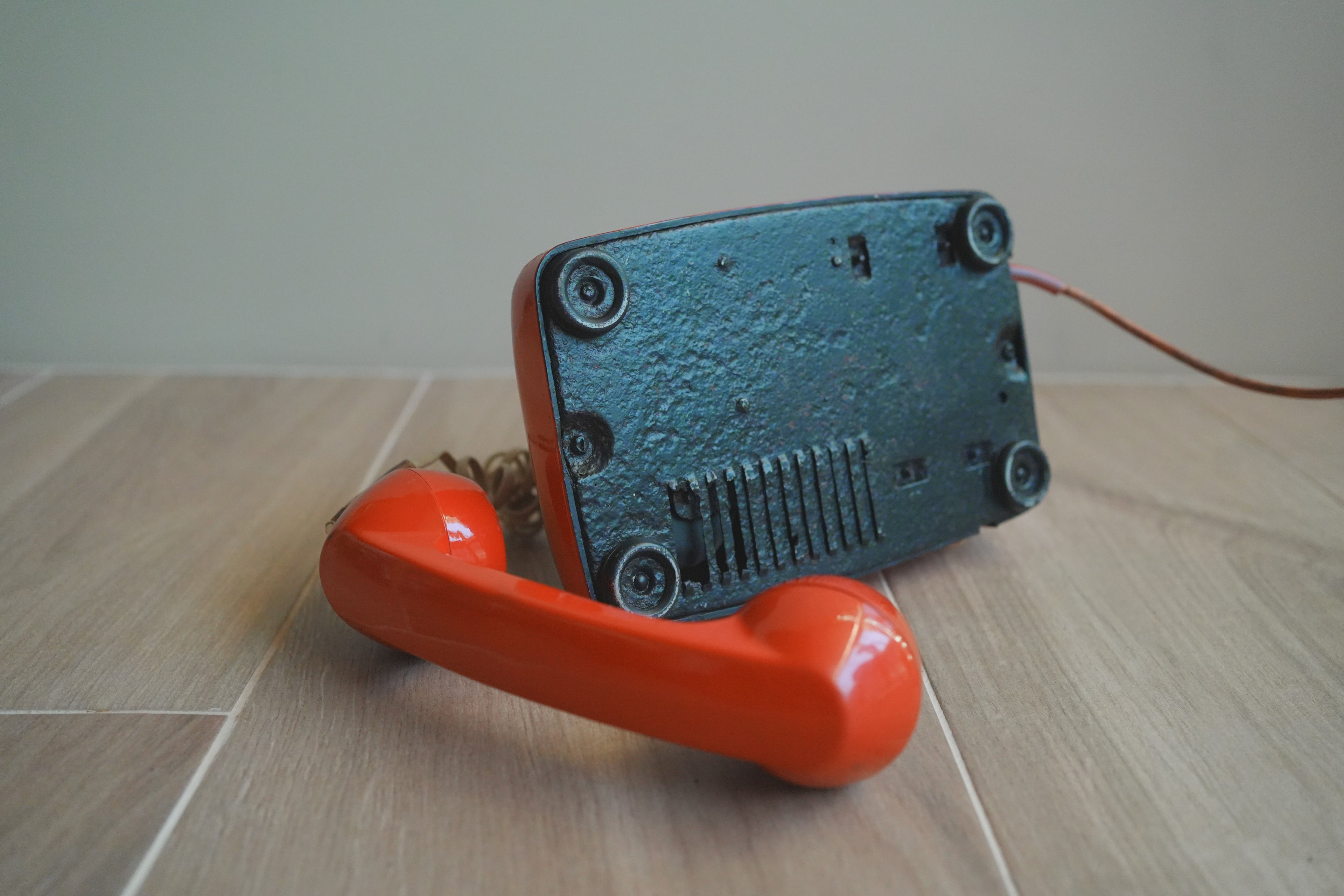 古董_東德普普風：RFT W66 太空橘機械電話