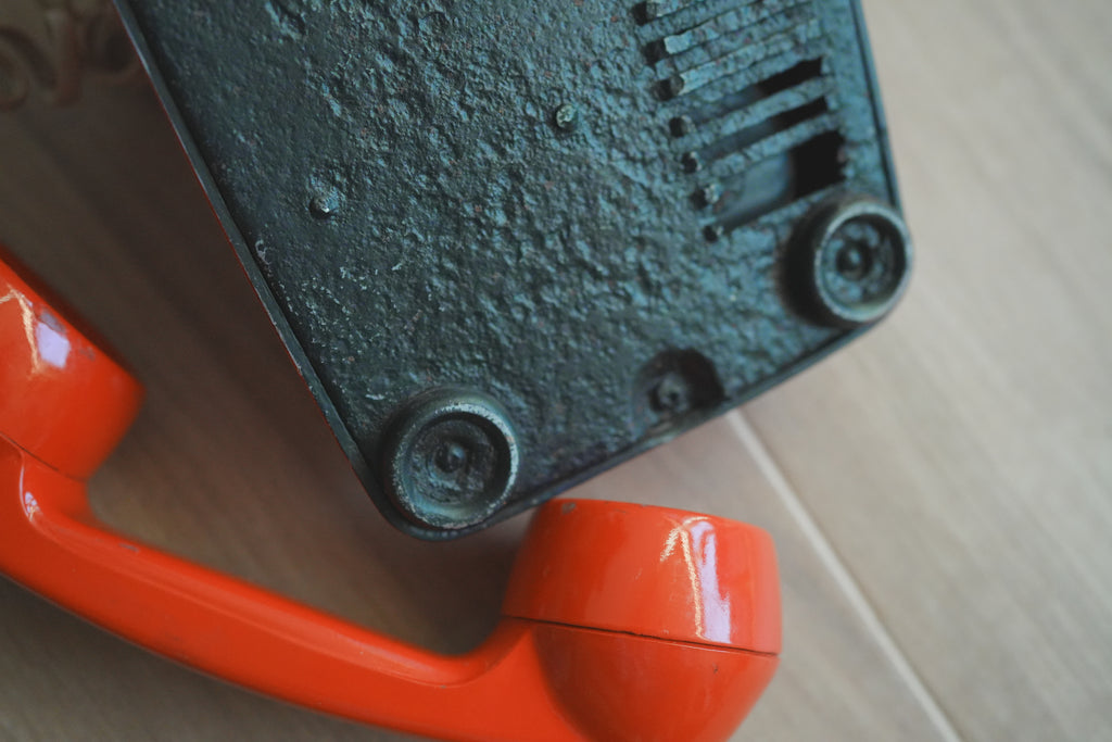 古董_東德普普風：RFT W66 太空橘機械電話