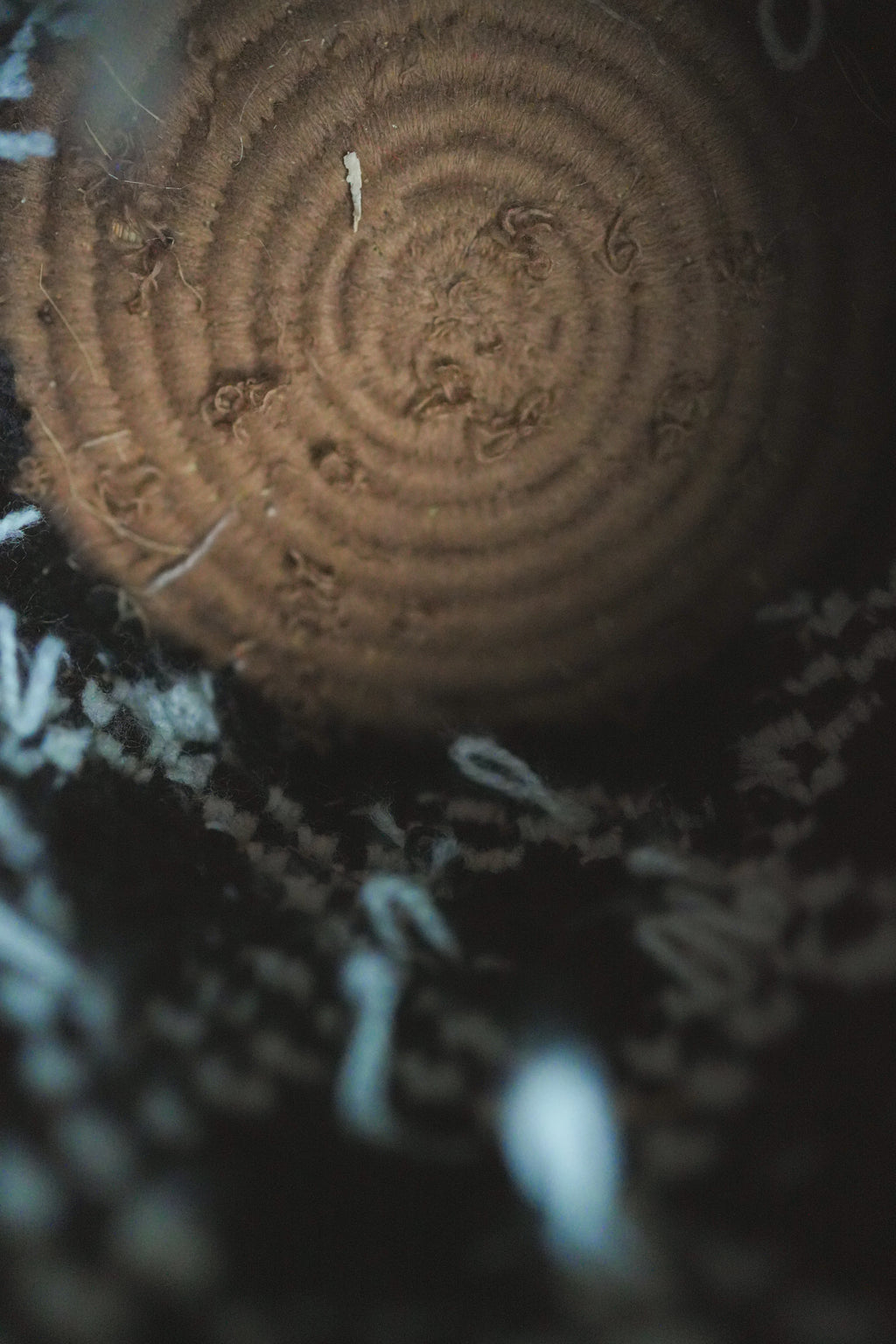 北非手工藝【C】Smal 草編彩織置物籃 (帶蓋)_大菱形_黑