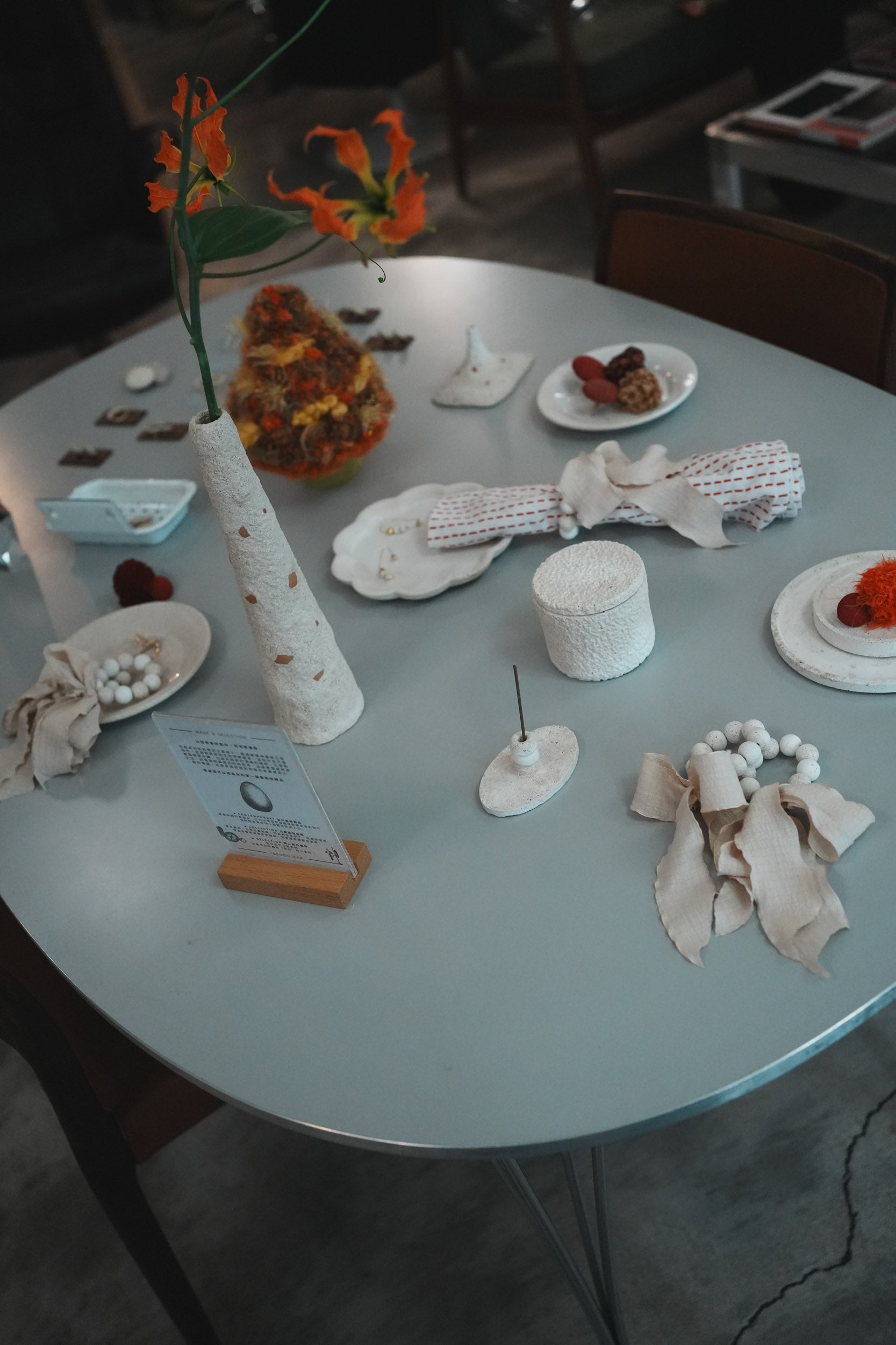 【無名屋】蛋殼手感圓珠．餐巾環 (一對)