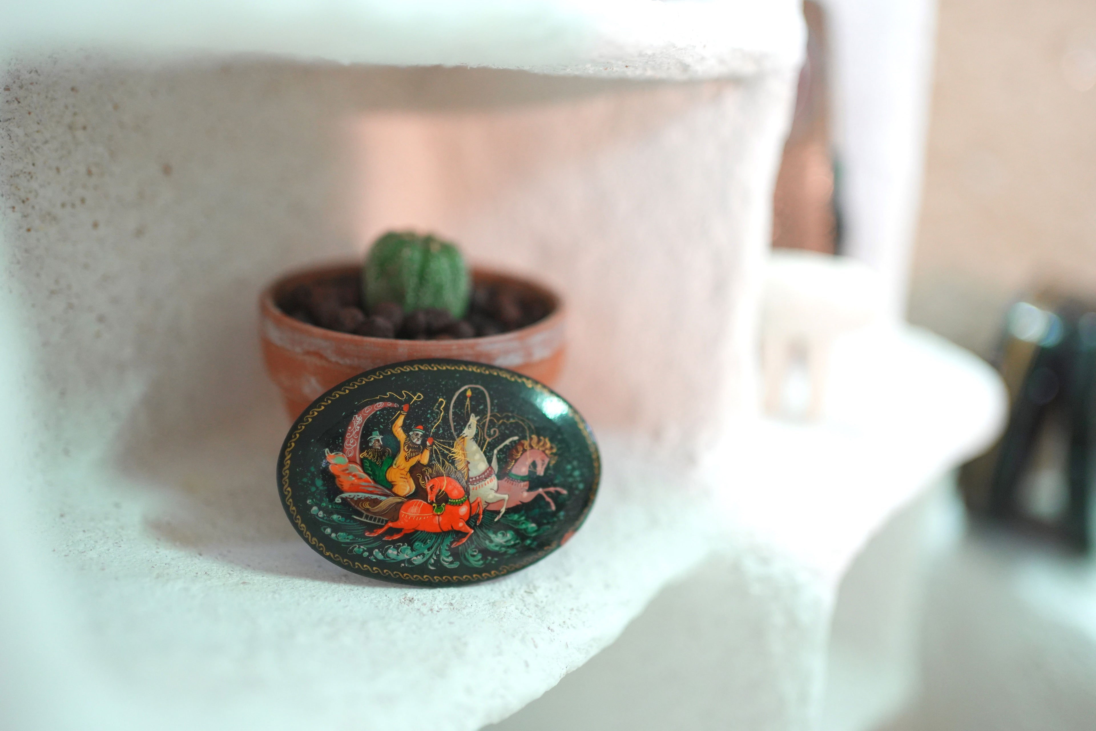 俄羅斯帕列赫漆器-別針